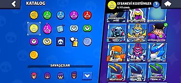 Digər kolleksiyalar: Brawl Stars hesabı – yüksək inkişaf etmiş kolleksiya - Ümumi — 17