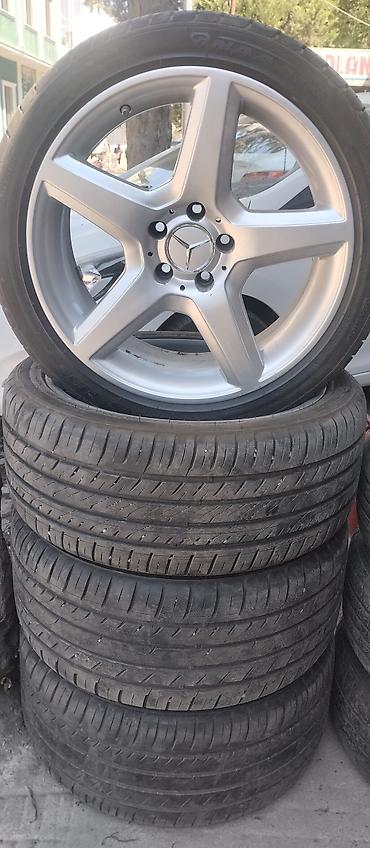 w 245: Mercedes-Benz üçün 5 şüalı yüngül lehimli disk və təkərlər komplekti — 1
