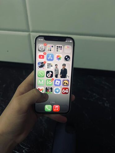 Apple iPhone: IPhone 12 mini, Б/у, 128 ГБ, Зеленый, Чехол, 82 % — 13