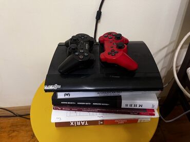 playstation 4 купить в баку: Sony PlayStation 3 Super Slim oyun konsolu - Rəng: qara, üst hissəsi