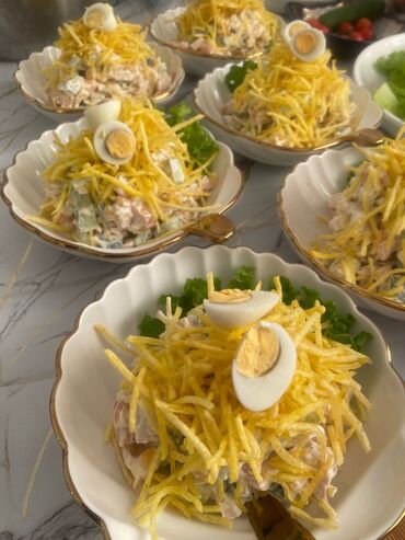 Готовые блюда, кулинария: Ассортимент салатов 1) Хрустящие баклажаны - Запечённые/обжаренные — 16