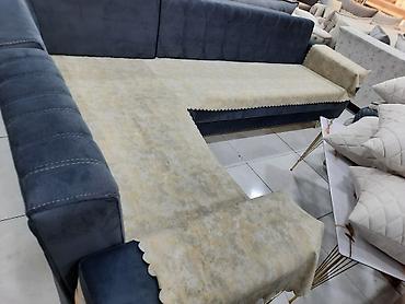 divan ortuleri: Mərmər naxışlı universal divan örtüsü - Material: yumşaq, sıx — 8