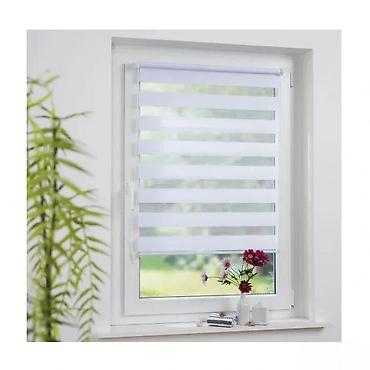 Zavese i draperije: Dvoslojna zebra rolo zavesa za prozore - Dizajn: naizmenične providne — 1