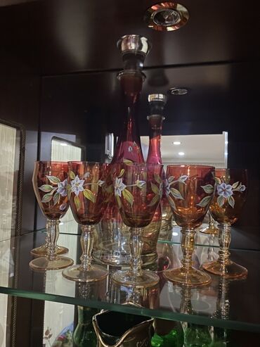 Digər dəstlər və servizlər: Bohem üslublu şüşə dəst - Material: qalın keyfiyyətli şüşə, üzərində — 5