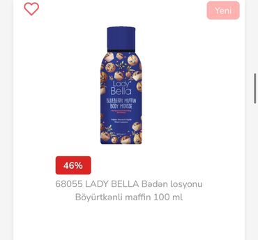 Bədənə qulluq: 12 Azn bədən lasyonu 16 azn bədən spreyi Lady Bella bədən baxımı