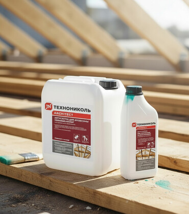 Антисептик: Антисептик ТехноНиколь -многокомпонентный состав,содержащий в себе — 1