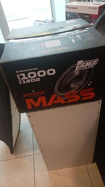 kalonka max: AMP MASS 1000 12D2 subwoofer - Brend: AMP (MASS seriyası) - Model — 1