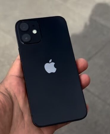 iphone 15 pro купить бишкек: IPhone 12 mini, Колдонулган, 128 ГБ, Кара, Кулакчындар, Коргоочу айнек, Каптама, 78 %