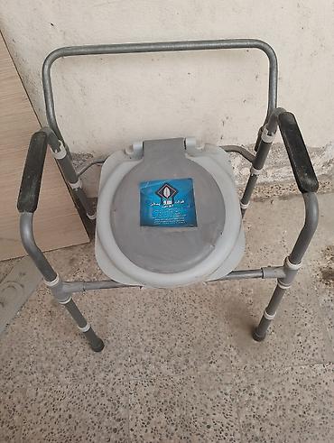 erkemed ortopedik unvan: Dezapalaqlı portativ komod (tualet stulu) - Güclü metal karkas, sabit — 1