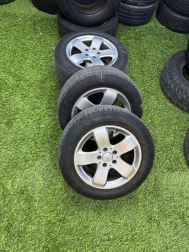 r16 mersedes: 4 ədəd orijinal Mercedes 5 barmaq yüngül lehimli disklər və üzərində — 1