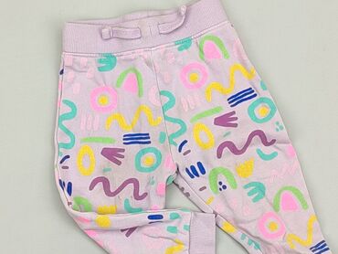 czarne legginsy dzieciece: Spodnie dresowe, 9-12 m, stan - Dobry