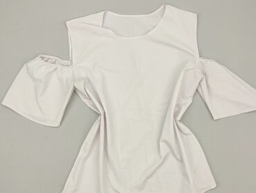 białe bluzki z krótkim rekawem: Women's blouse, XL (EU 42)