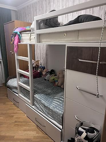 Mebel: Uşaq otağı üçün mebel dəsti - İki mərtəbəli çarpayı: Aşağı və yuxarı — 4