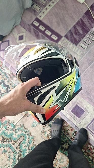 moto geyim: Motorsiklet dəbilqəsi – Drifter göy 89 yaşıl rəngli 100manat — 6