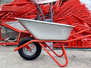 грей: Строительная тачка одноколесная «Оптима» - Ковш оцинкованный — 2