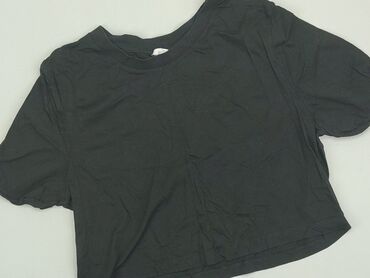 czarne t shirty damskie: Top Terranova, S (EU 36), condition - Very good