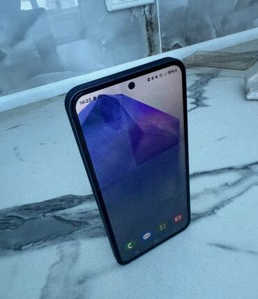 карты памяти team для видеорегистратора: Samsung Galaxy A55, Колдонулган, 256 ГБ, түсү - Кара, 2 SIM