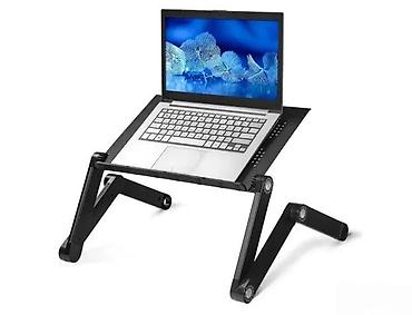 Druga oprema za računare i laptopove: Podesivi aluminijumski stalak/stočić za laptop - Višenamenski dizajn — 3