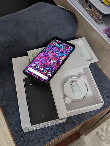 goggle pixel: Google Pixel 4, Б/у, 64 ГБ, цвет - Черный, 1 SIM — 1