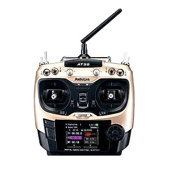 Pultlar: Radiolink AT9S Pro 2.4G 12CH DSSS/FHSS RC pultu + 9 kanallı R9DS alıcı — 2