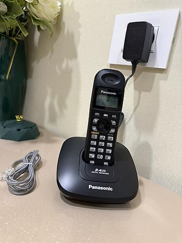panasonic: Stasionar telefon Panasonic, Simsiz, Yeni, Ünvandan götürmə — 3