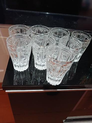 kompot qabı: Stəkanlar, Xrustal, 12 ədədli dəst, Rusiya — 2