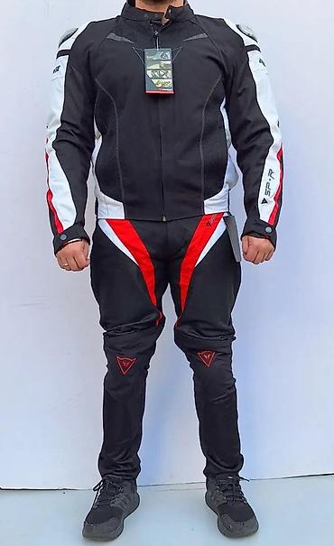 Sportska odeća: Pantalone za motor sa štitnicima Dainese Air Tex crno crvene — 13