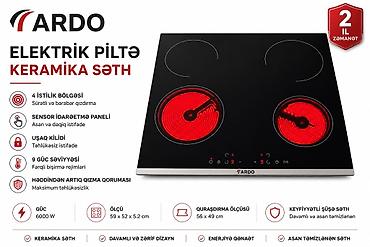 elektrikli peç: ARDO Elektrik plitə – keramika səth Xüsusiyyətlər: - 4 istilik — 1