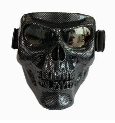 Шлемы: Скелетная маска-мессенджер, защитная маска на все лицо, вентилятор