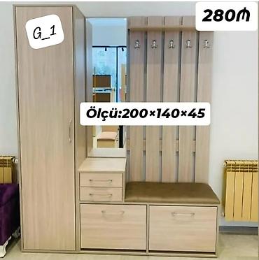 Giriş mebeli – G_1 modeli - Komplekt: şkaflı paltar asqısı sistemi
