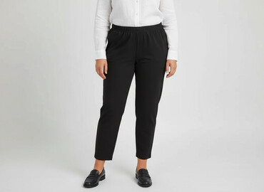 spodnie szerokie materiałowe: Material trousers for women, size XL