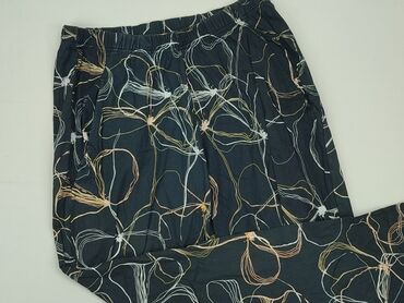 spodnie materiałowe damskie na gumce: Material trousers, M (EU 38), condition - Good