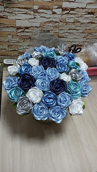 Букеты из атласной ленты: На заказ! *Букеты роз из атласных лент.🌹 *Букеты ромашек из атласных — 10