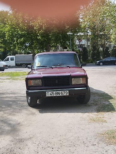 VAZ (LADA): VAZ 2107 sedan - Kuzov: 4 qapılı sedan, tünd bordo rəng - Mühərrik — 2