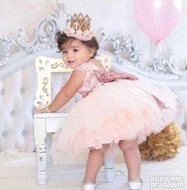 Haljine: Svecana haljina haljine za bebe decu decijaHALJINA + velika mašna — 8