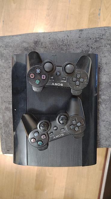 Видеоигры и приставки: Məhsul: Sony PlayStation 3 Super Slim (PS3) konsolu + 2 ədəd DualShock — 1