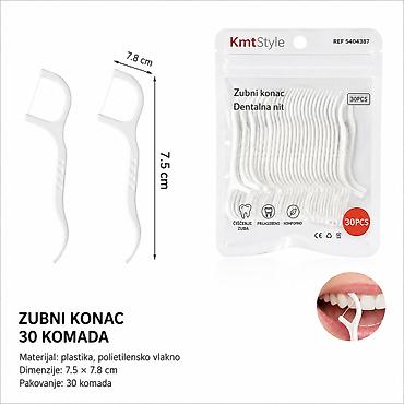 Aparati za negu zuba: KMT Konac za zube 5404387 Zubni konac na držaču (floseri) za — 1