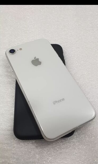 Apple iPhone: IPhone 8, Колдонулган, 256 ГБ, Ак, Каптама, 79 %