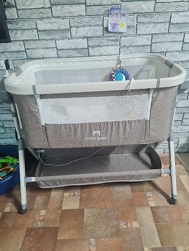 defender apollo: Детская прикроватная кроватка-колыбель Ining Baby с электронным блоком — 1