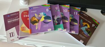 Digər məktəb dərslikləri: Müxtəlif siniflər üçün dərslik və test topluları. Riyaziyyat, İngilis