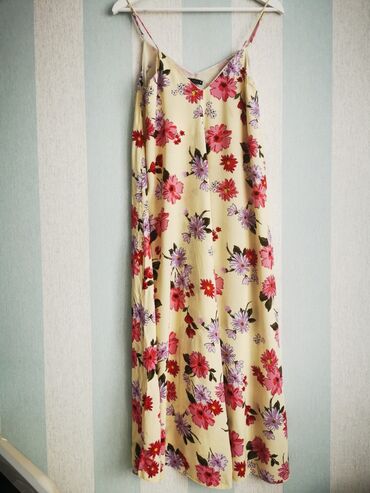 narandzasta haljina i cipele: Zara XS (EU 34), bоја - Žuta, Drugi stil, Na bretele