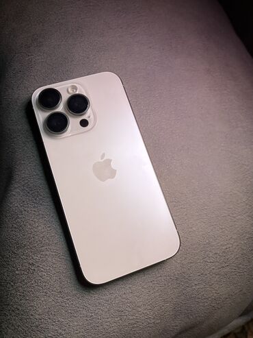 телефон бу ми: IPhone 15 Pro, Колдонулган, 128 ГБ, Ак, Каптама, 86 %