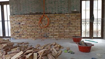 Fasad işləri: Kabançik travertin dekorativni daş usdasi — 13