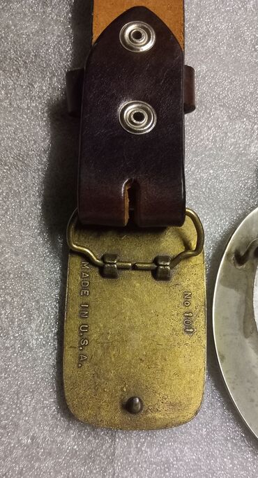 Ремни и пояса: Ремень, Другой бренд, Материал: Натуральная кожа, Мужские, Б/у — 2