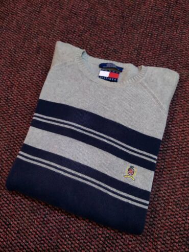 Džemperi: Tommy Hilfiger muški pamučni džemper vel. M Vrhunski prelepi — 5