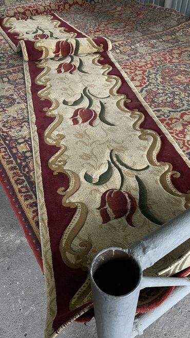 современные ковры: Ковровая дорожка Б/у, 100 см * 1 пог. м, Современный