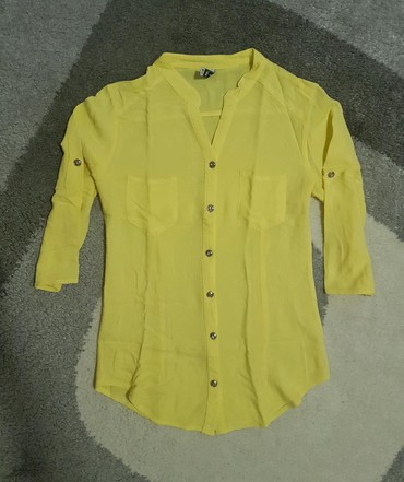 mango košulje: S (EU 36), Jednobojni, bоја - Žuta