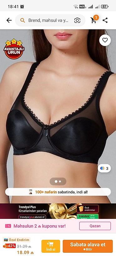 uqi: Yenİnci Underwear – qara rəngli qadın büstqalteri - Brend: Yeni İnci — 3