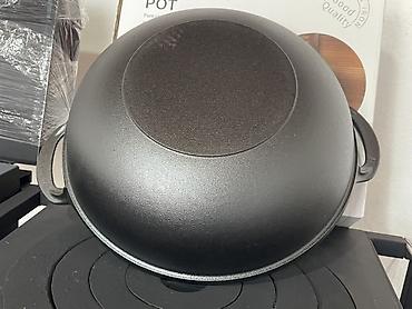 Кухонные принадлежности: Чугунная кастрюля HauseFamily (Cast Iron Pot) Литражы 15л,12л,7л,6.5л — 4