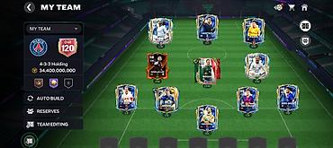15 pro kredit: FIFA Mobile hesabı – güclü komanda və inkişaf etmiş heyət - OVR: 120+ — 1
